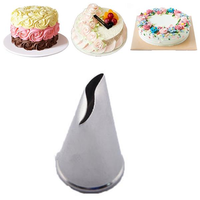 3PCS Shape Stainless Steel Rose Flower Icing Piping Nozzles Cake Decorating Tips Baking Tools Kit