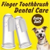 3PCS Soft Pet Finger Toothbrush Remove Bad Breath Tartar Teeth Care Dog Cat Clean
