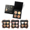 4-Color Nude Eyeshadow Palette Makeup Shimmer Matte Highlighter Powder Professional