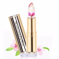 4 Colors Elegant Flower Jelly Temperature Change Color Moisturizing Lipstick Long Lasting Lip Balm