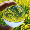 4 Colors Rare Quartz Magic Crystal Healing Ball Clear Crystal Ball With Stand Home Decor Gift