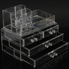 4 Drawers Clear Acrylic Cosmetic Organizer Cream Lipstick Jewelry Storage Container