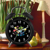 4-inch Retro Double Bell Desk Alarm Clock With Night Light Table Classic