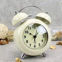4 Inch Ultra-slilent Alarm Clock Simple Style Modern Children Bedroom Clock