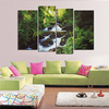 4 Pcs Canvas Painting Modern Forest Stream Wall Art Picture Print Living Room Home Decor