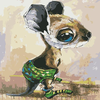 40 x 50cm Animal Digital Oil Painting Paint By Number Kit DIY Oil Painting Wall Art Home Decor