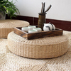 40cm Round Pouf Tatami Natural Straw Meditation Mat Cushion Floor Yoga Zafu Wicker Mat