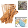 40Pcs Pointed Bamboo Knitting Sewing Needles DIY Crafts Knitting Tools