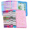 40Pcs Women Lady Vintage Style Floral Handkerchief Cotton Hanky