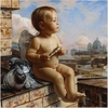 40x50cm 10 Styles Angel Animal DIY Oil Painting Summer Wall Art Home Bedroom Hotel Office Deco