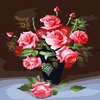 40x50cm 10 Styles Flower DIY Oil Painting Four Seasons Wall Art Home Bedroom Hotel Office Deco