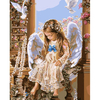 40X50CM Frameless Angel Canvas Linen Canvas Oil Painting Wall Art DIY Paint By Numbers Home Decor