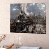 40X50CM Wood Framed Steam Train Painting DIY Self Handcrafted Paint Kit