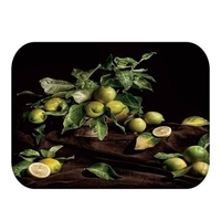 40x60cm 3D Fruit Flannel Soft Kitchen Mat Non-slip Bedroom Rug Absorbent Carpet