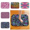 40x60cm Colourful Flannel Soft Non-slip Bedroom Rug Absorbent Carpet Kitchen Mat