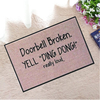 40x60cm Doorbell Broken Rubber Floor Mats Anti Slip Absorbent Carpet