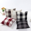 45X45CM European Style Fashionable Grid Pattern Flax Pillow Case Home Decor Supplies