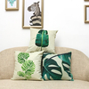 45x45cm New Tropical Plant Linen Pillow Case Waist Cushion Cover Bags Home Decor