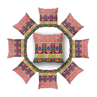 45x45cm Retro Geometry Cushion Cover Bags Cotton Linen Pillow Case Sofa Decor