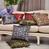 45x45cm Velvet Removable Pillowcase Office Back Cushion Cover Elegant Coffee Table Home Decor