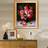 46x40cm 5D DIY Red Rose Diamond Painting Resin Fulll Rhinestone Flower Home Decoration Cross-stitch Kit