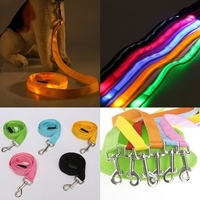 47 inches LED Flashing Dog Leash Night Safety Glow Training Rope Traction Nylon Pet