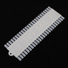 48 Milky Plastic False Nail Art Tips Polish Practice Display Board