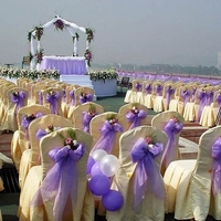 48cm 10Yards Sheer Organza Roll Wedding Chair Sash Bow Table Runner Swag Decoration