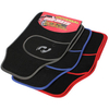 4pc Universal Car Floor Mat Front Rear PVC Carpet Non-Slip GRIP Feet Pattern