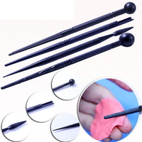 4pcs Candy Ccarving Group DIY Modeling Tools Soft Clay Shaping Pen Cake Mold