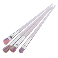 4Pcs Multicoloured Soft Spiral Makeup Brushes Eye Shadow Eyebrow Brush Kit Cosmetics Tools