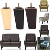 4pcs Oak Wood Taper Sofa Legs Cabinet Chair Furniture Feet Furniture Protective Cover Anti-wear