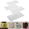 4pcs Plastic Cake Fondant Embossed Mold Textured Sheet For Sugar Craft Decoration Bakeware