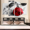 4Pcs Rose Flower Canvas Painting Print Picture Home Wall Art Decoration No Frame
