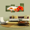 4PCS Unframed Calla Lily Modular Flower Modern Art Oil Painting Canvas