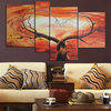 4PCS Unframed Huge Modern Abstract Art Love Tree Oil Painting Canvas