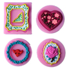 4pcs/set Frame Silicone Fondant Cake Mould Chocolate Mould Cake Baking Tools