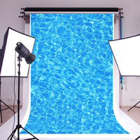 4x5ft Blue Swimming Pool Baby Photography Backgrounds Vinyl Photo Backdrops Prop