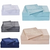 5 Colors 4pcs Embroidered Bedding Suit Coverlet Bedspread Fitted Sheet Queen King Size