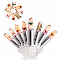 5 Colors Flower Jelly Lipstick Lip Balm Temperature Color Changing Kiss-proof Moisturizing