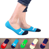5 Pairs Mens Flag Printing Cotton Silicone Nonslip Invisible socks Sport Low Cut Socks