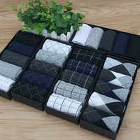 5 Pairs Set Business Cotton Three Brief Styles Deodorant Breathable Socks For Men