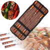 5 Pieces Barbecue Tools Set Stainless Steel Meat Grill Fork Outdoor Cooking