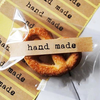 5 Sheets/Pack Kraft Paper Package Bag Box Seal Stickers Labels Cookies Chocolate Bakery Pack Box