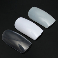 500 Pcs White Natural Transparent False Nail Art Tips Acrylic French