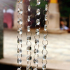 50Pcs 14mm Chandelier Clear Glass Crystal Octagonal Lamp Prism Drop Pendant Bead Curtain Decor