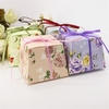 50Pcs Flower Printed Ribbon Candy Box Birthday Gift Boxes Wedding Favors Party Supplies
