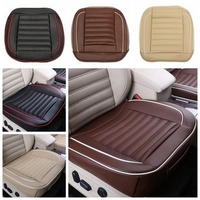 50x50cm PU Leather Car Cushion Seat Chair Cover Black/Beige/Coffee Auto Interior Pad Mat