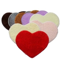 50x60cm Heart Shape Door Mat Bathroom Bedroom Floor Carpet
