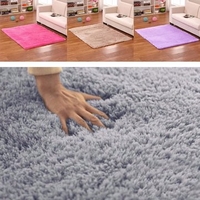 50x80cm Bedroom Living Room Soft Rug Shaggy Anti Slip Carpet Absorbent Mat